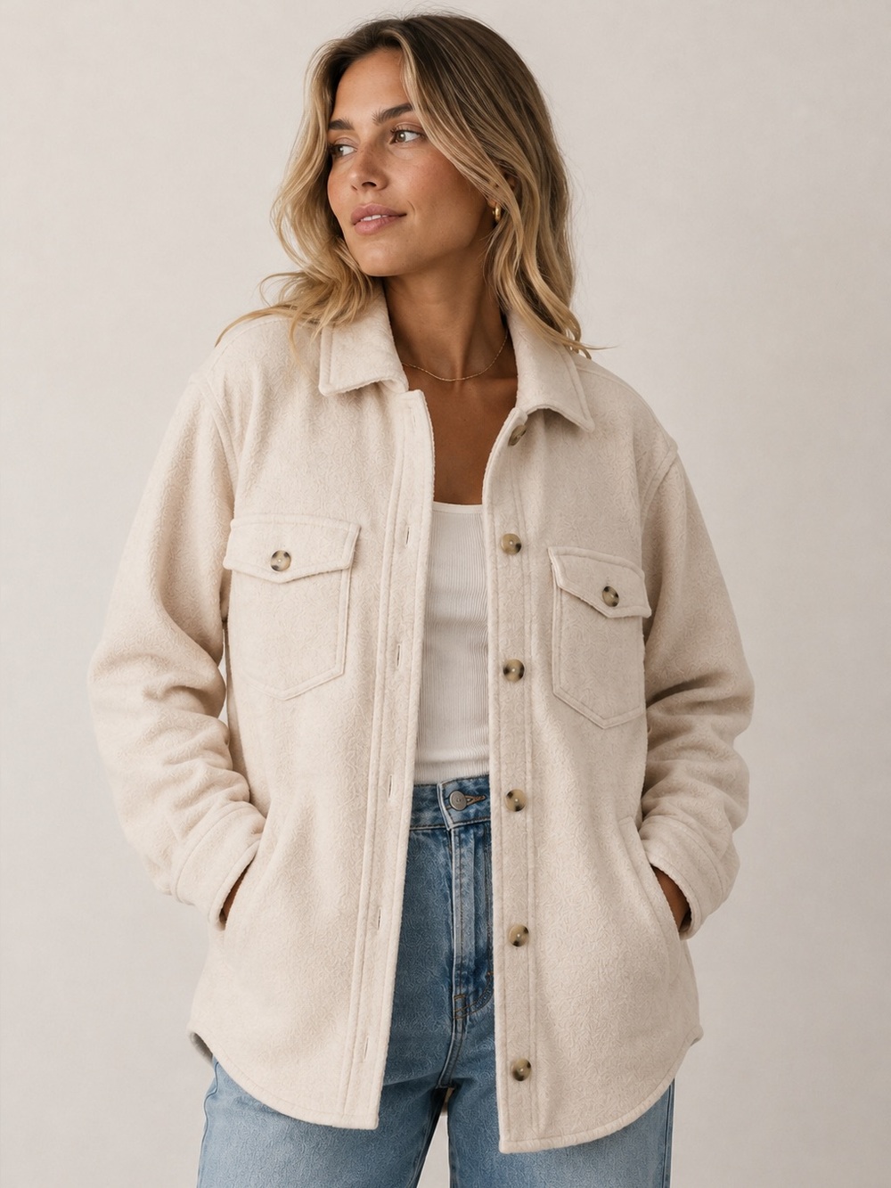 Wilfred Free
The Ganna™ Shirt Jacket Cream